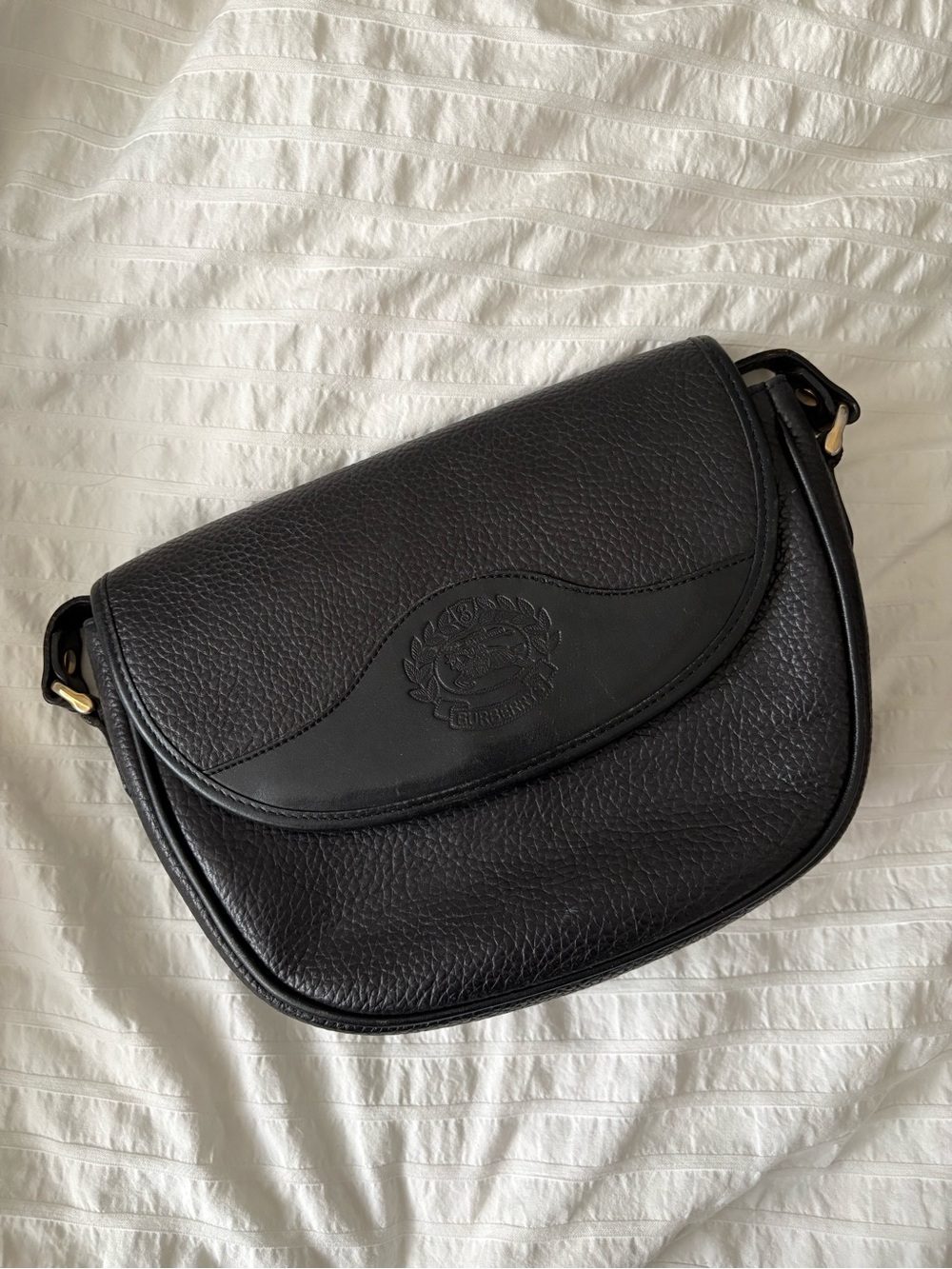 Burberry Black Leather Crossbody